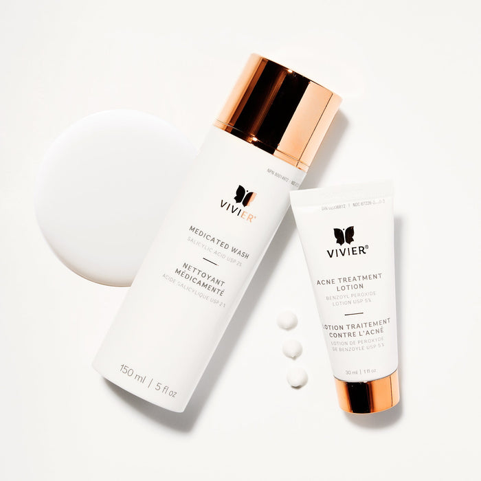 Medicated Wash and Acne Treatment Lotion