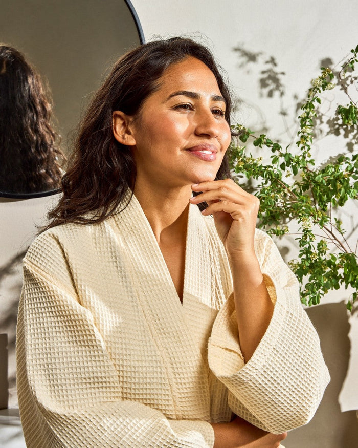 Model in Bathrobe