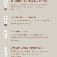 SHEER SPF 30 Mineral Tinted